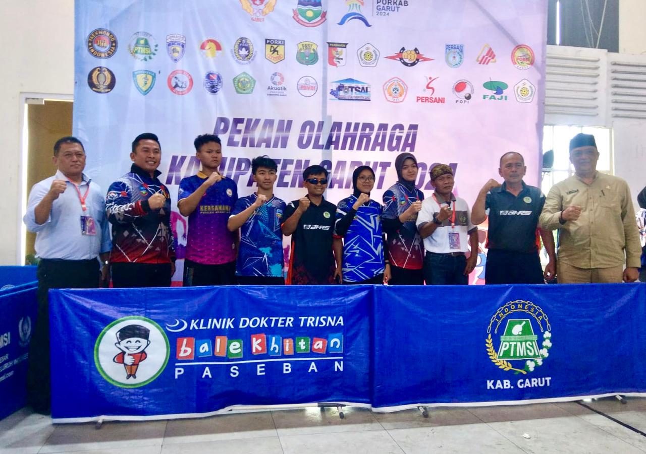 Kecamatan Kersamanah Raih 4 Emas di Cabor Tenis Meja Porkab Garut