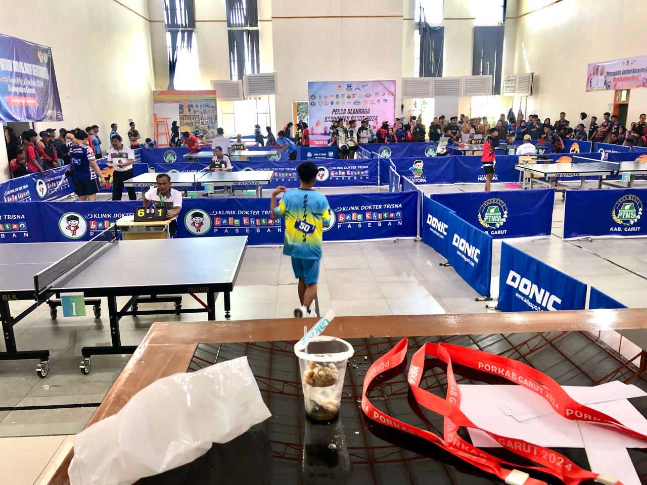 Atlet Tenis Meja Mulai Berlaga di Porkab Garut