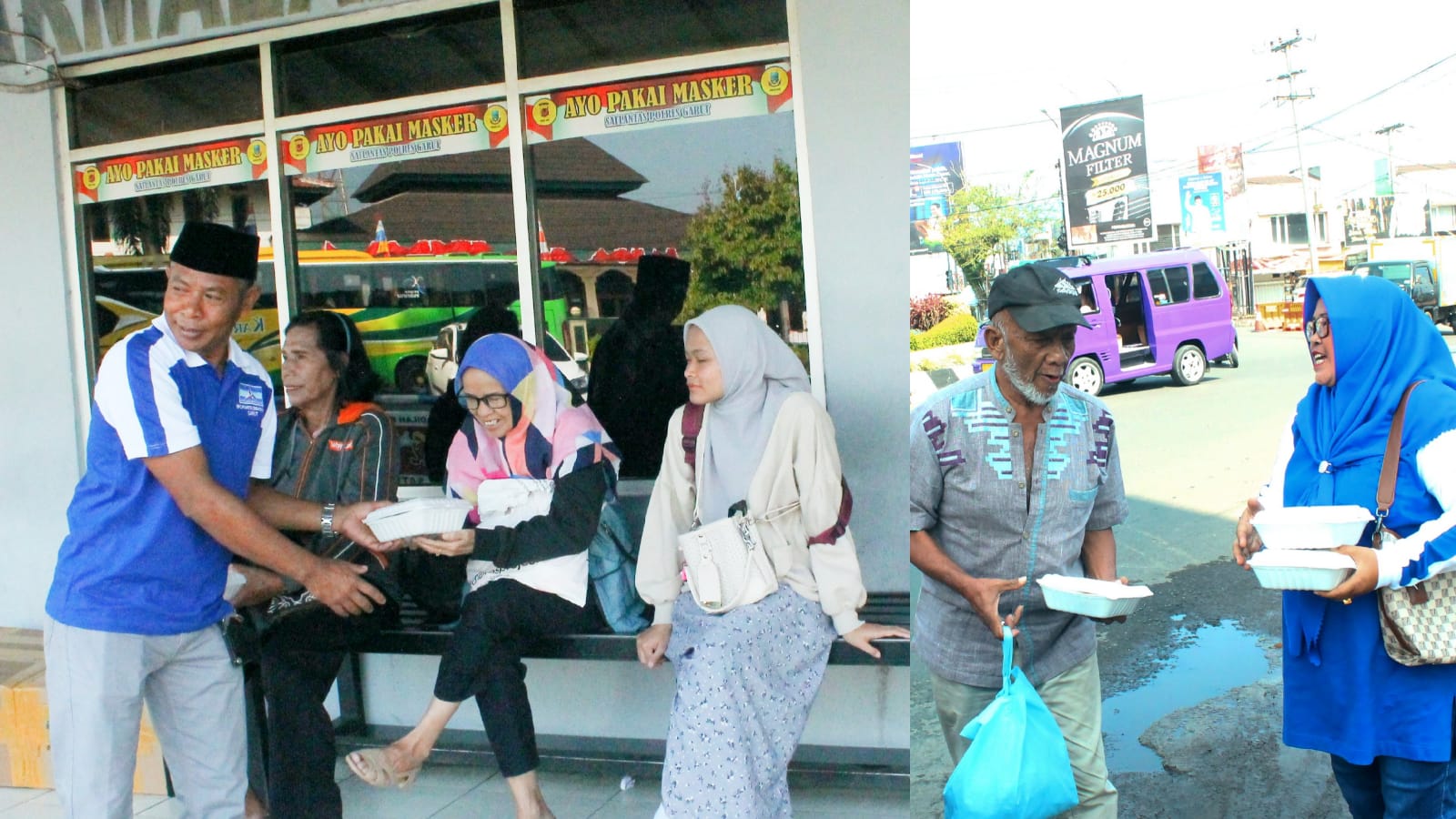 Momentum HUT Ke-24 Demokrat Garut Gelar Jum’at Berkah Berbagi Nasi, Ojol dan Pengayuh Becak : Terima Kasih Demokrat