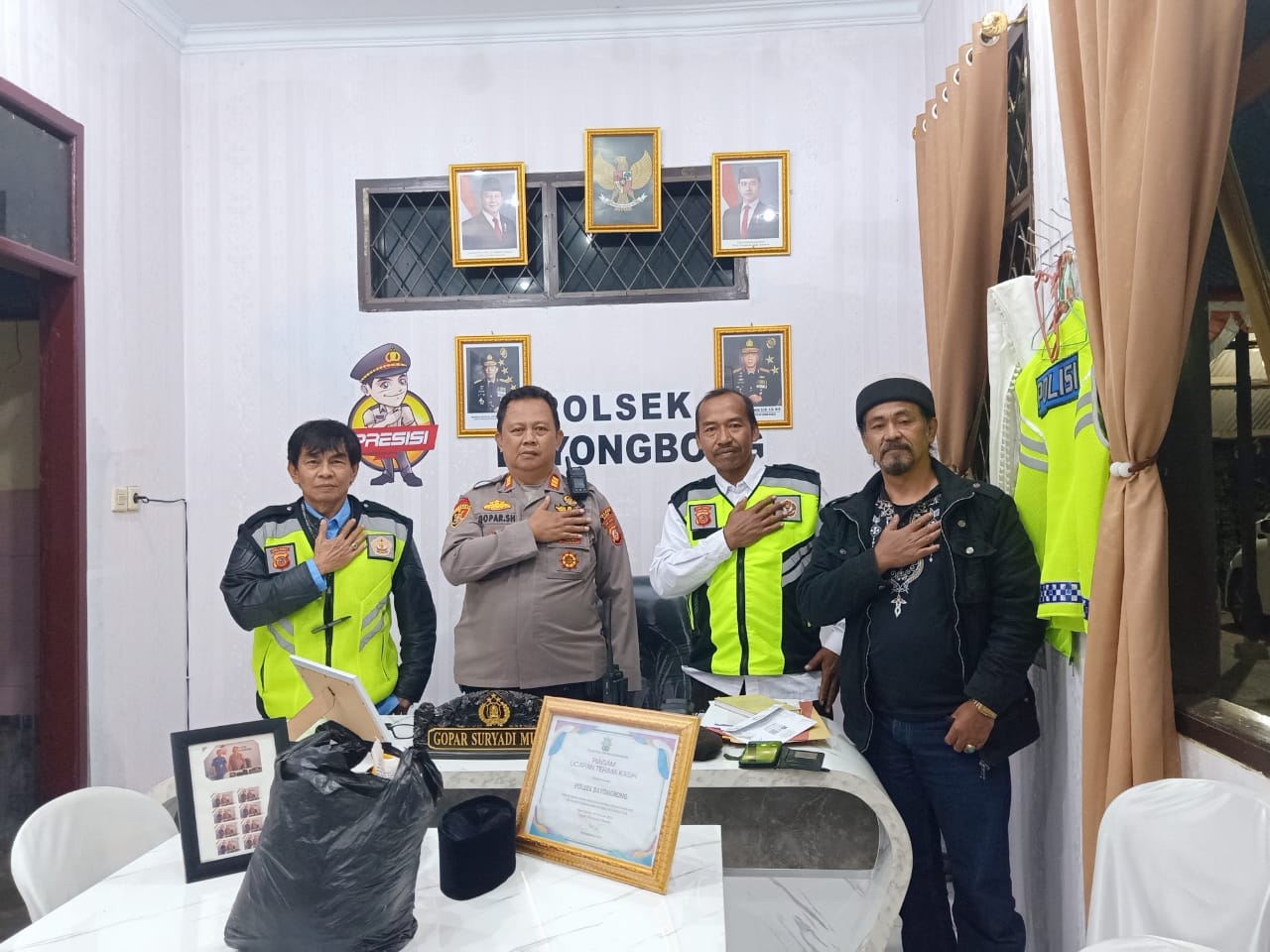 Ciptakan Wilayah Aman dan Kondusif, Pokdarkamtibmas Bayongbong Resor Garut, Rutin Ikuti Giat KRYD