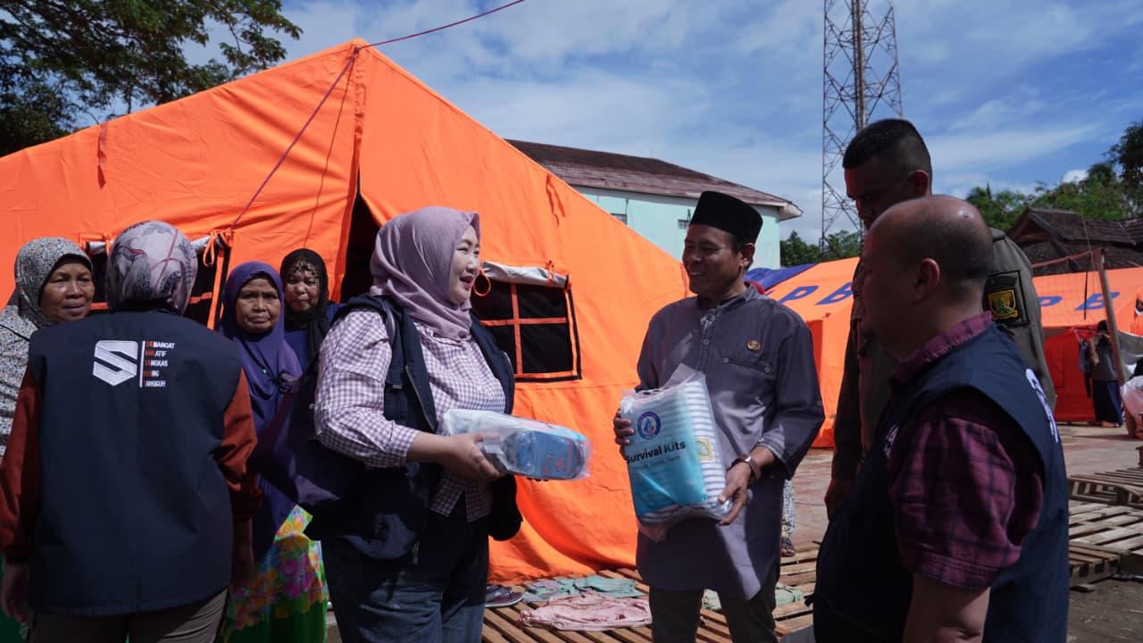 BRI menyalurkan bantuan kemanusiaan bagi korban bencana pergerakan tanah di Sukabumi